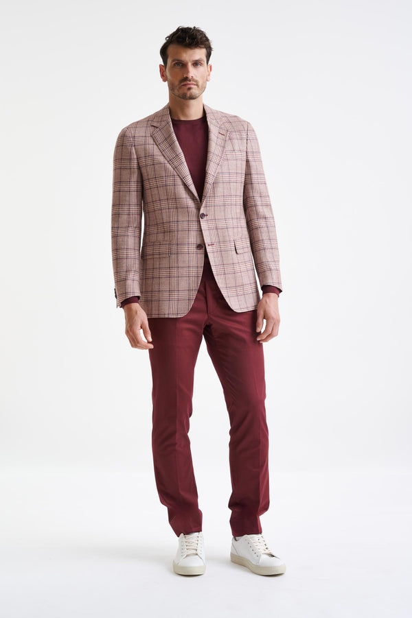 Scabal Raspberry Wool & Silk Kensington Jacket Amalfi Trend