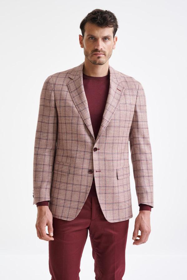 scabal Raspberry Wool & Silk Kensington Jacket Amalfi Trend
