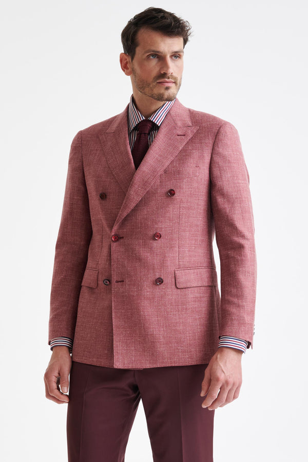 scabal Raspberry Wool & Silk Soho Jacket Amalfi Trend