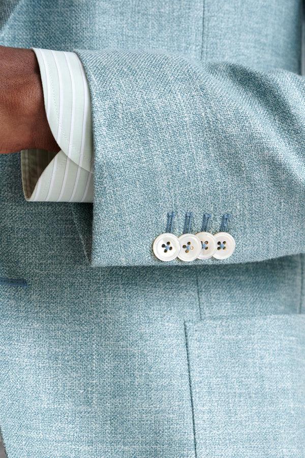 Scabal Sage Green Silk & Linen Kenton Jacket Amalfi Trend