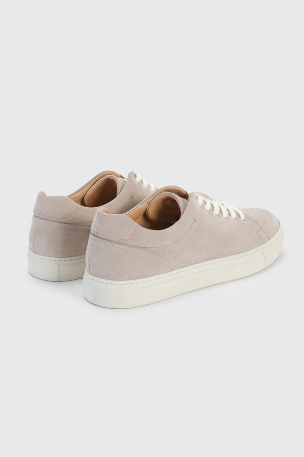Scabal Almond Suede Calfskin Trainer