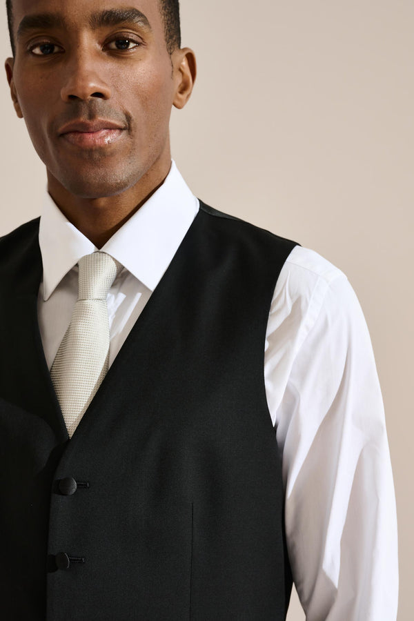 Scabal Black Avon Formal Waistcoat