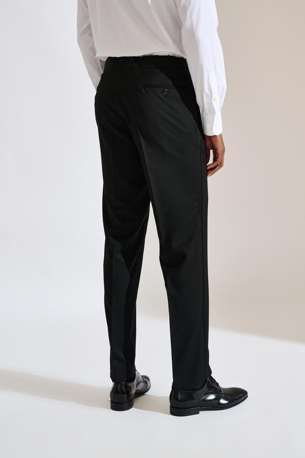 Scabal Black Farley Trousers New Deluxe