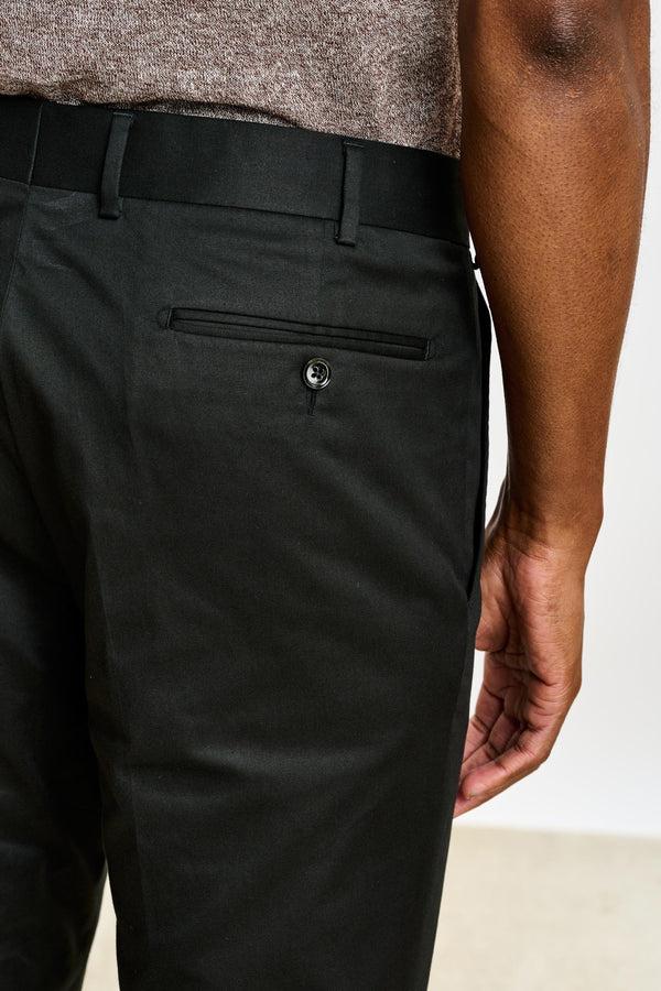 Scabal Black Gibbet Trousers Cashmere Cotton