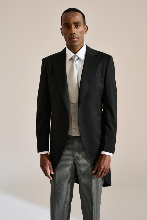 scabal Black Morning Coat New Deluxe