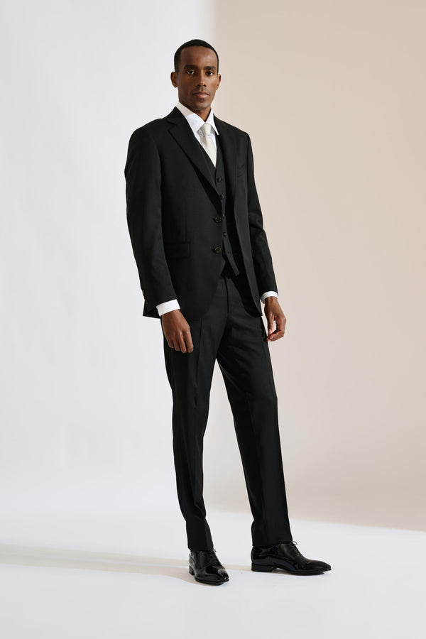 scabal Black Soho Suit New Deluxe