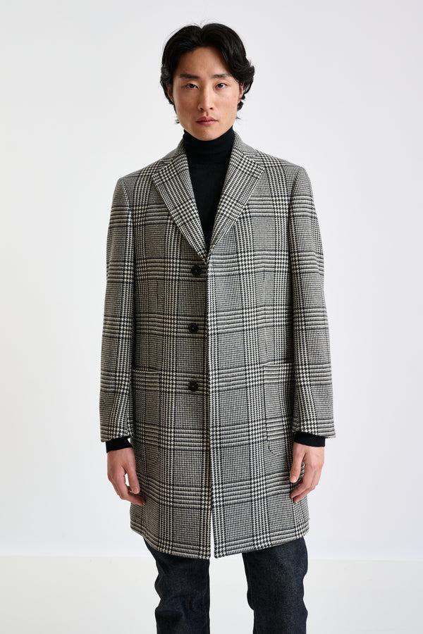 scabal Black Wool & Cashmere Durham Overcoat Zeus