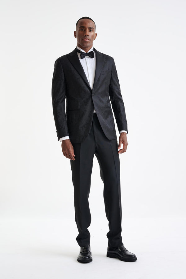 Scabal Black Wool Kenton Tuxedo Lifestyle