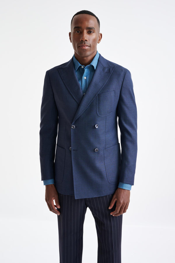 scabal Blue 100% Wool Kenton Jacket Rhapsody