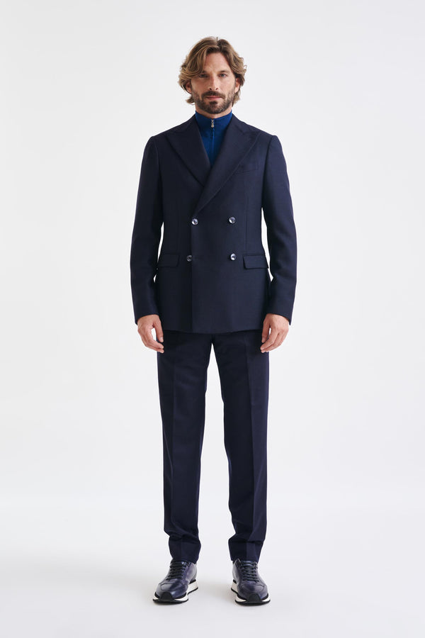Scabal Blue Super 100's Wool Soho Jacket Sonata