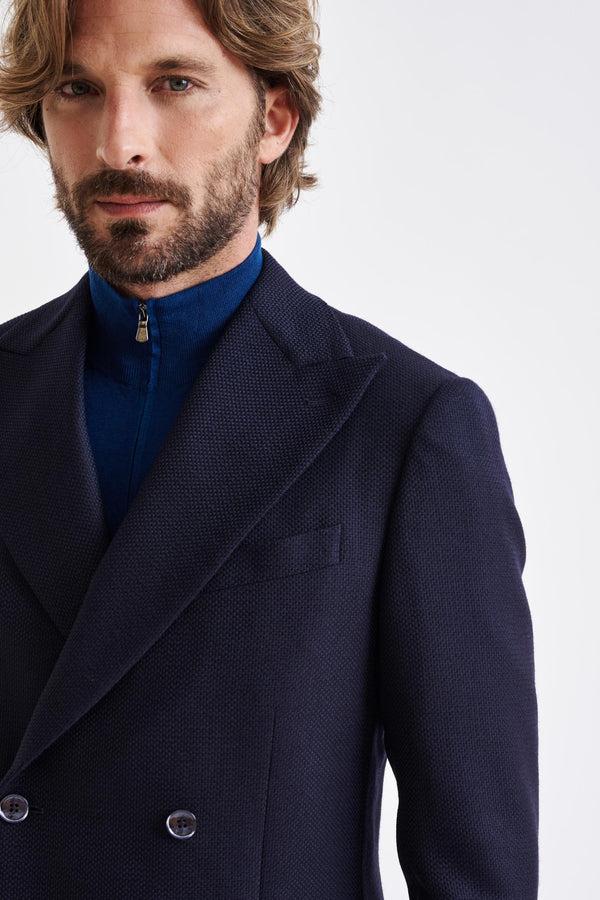 Scabal Blue Super 100's Wool Soho Jacket Sonata