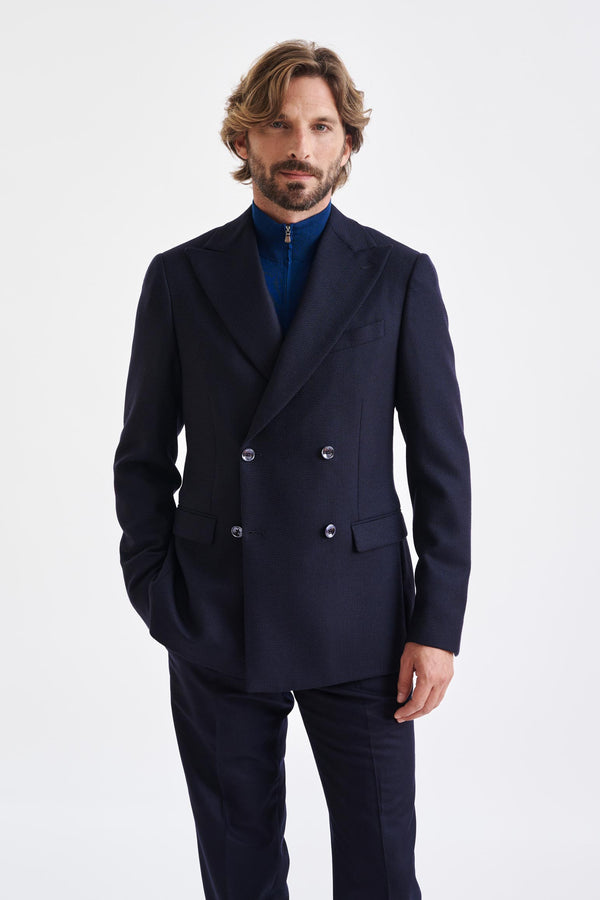 scabal Blue Super 100's Wool Soho Jacket Sonata