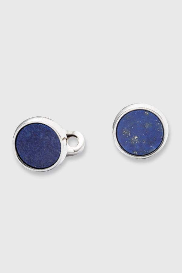 scabal Brass Cufflinks with Lapis Lazuli Stones