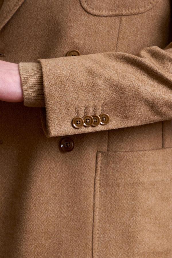 Scabal Brown 100% Cashmere Kenton Jacket St Moritz