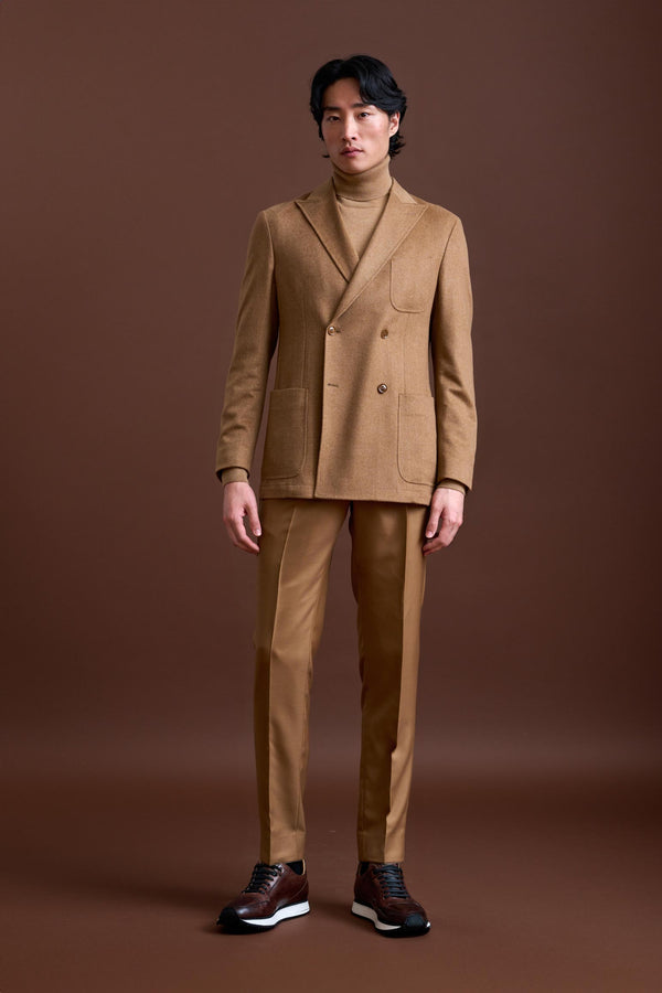 Scabal Brown 100% Cashmere Kenton Jacket St Moritz