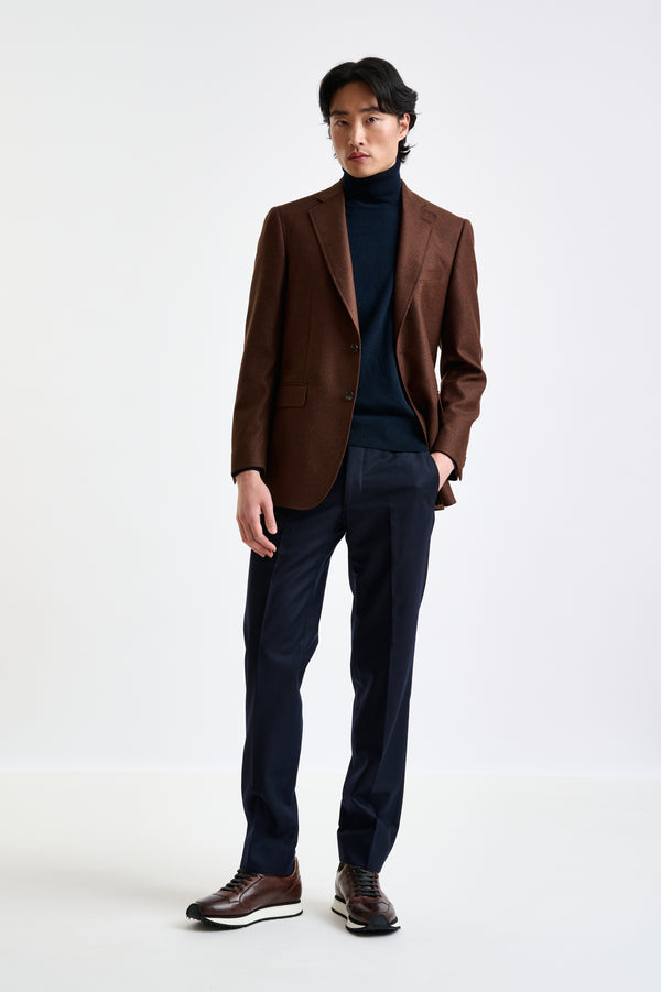 Scabal Brown Wool Soho Jacket Harmony
