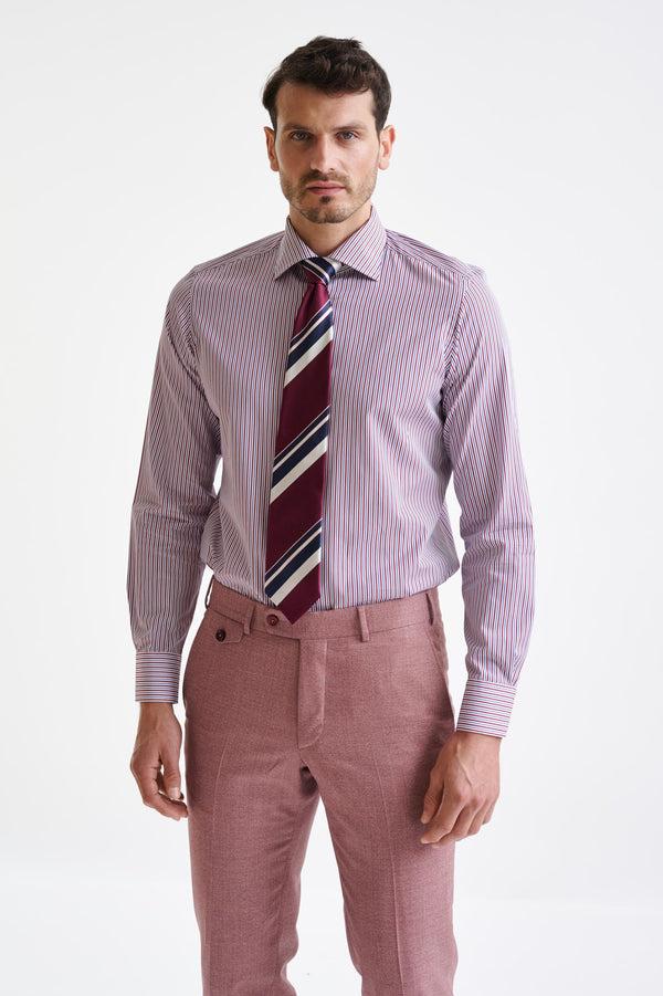 Scabal Burgundy 100% Silk Selection Tie