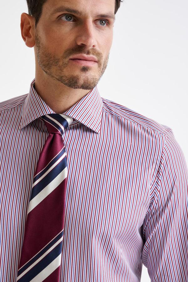 scabal Burgundy 100% Silk Selection Tie