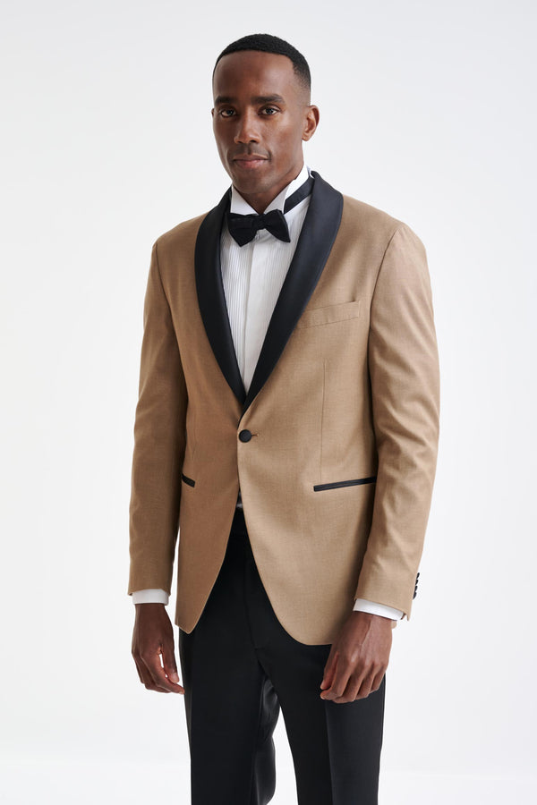 scabal Camel Cashmere & Cotton Kenton Tuxedo