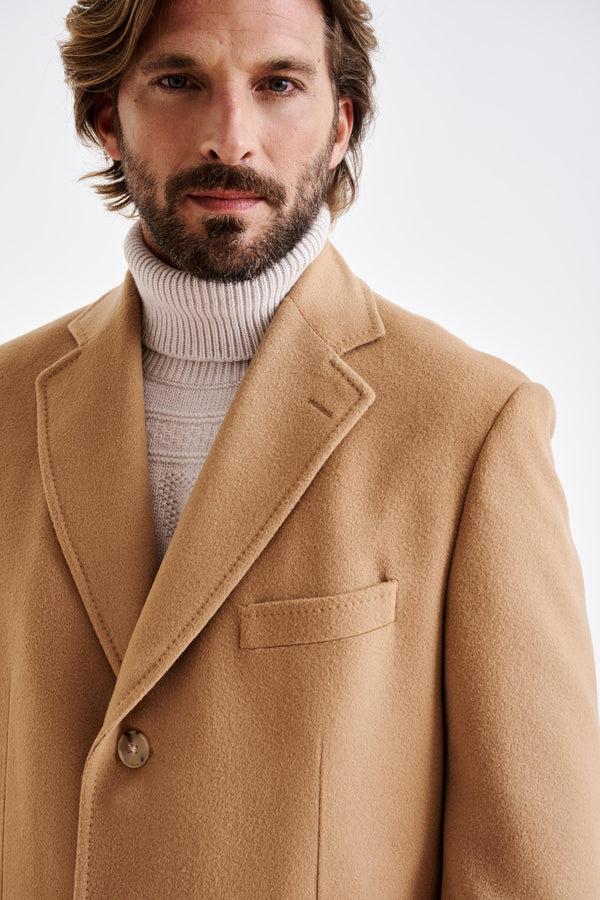 Scabal Camel Wool Lincoln Overcoat Zeus