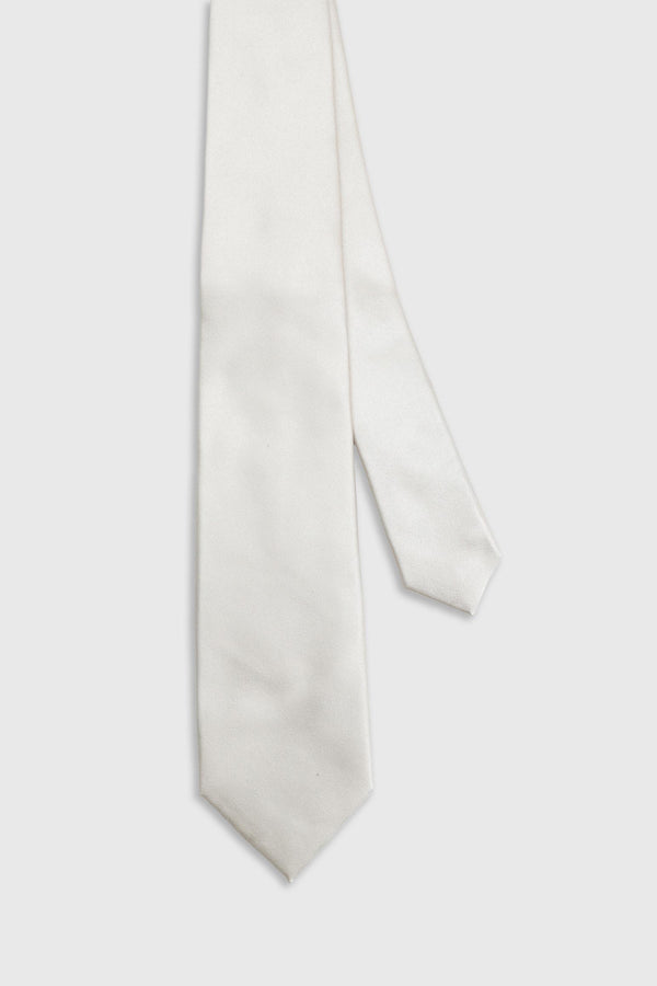 scabal Cream Silk Satin 7 Fold Tie