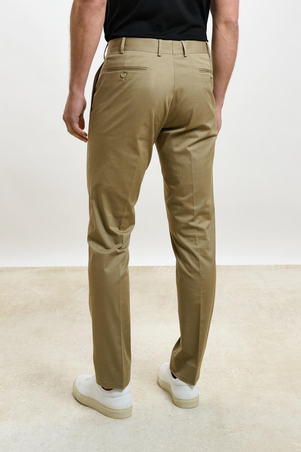 Scabal Dark Beige Gibbet Trousers Cashmere Cotton