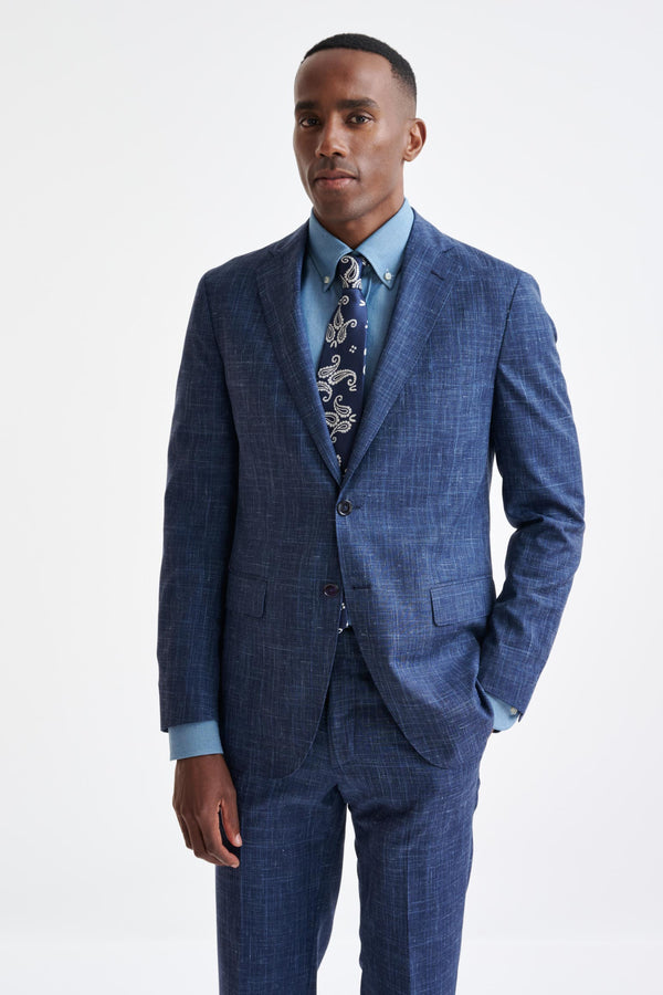 scabal Dark Blue Wool Kenton Jacket Lifestyle