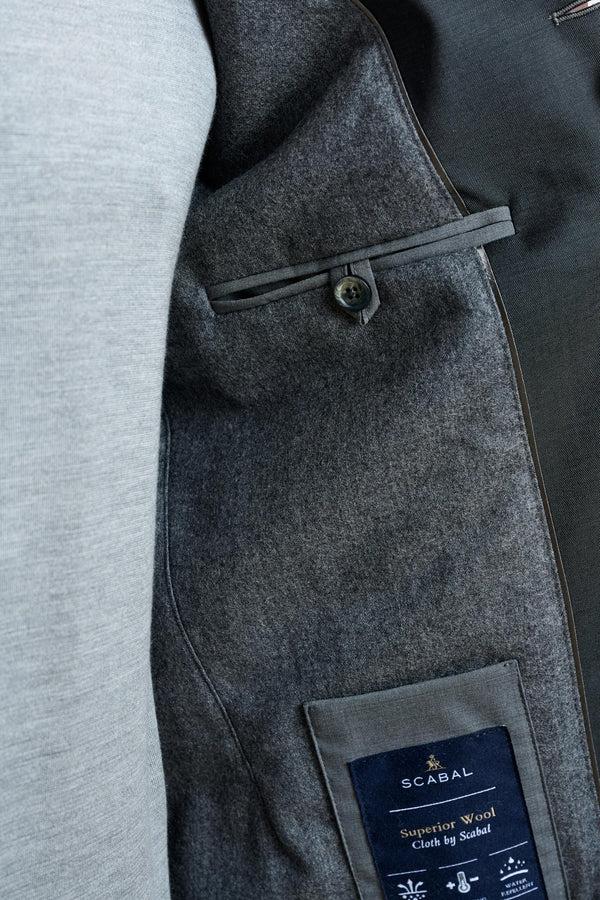 Scabal Dark Grey Lomond Raincoat