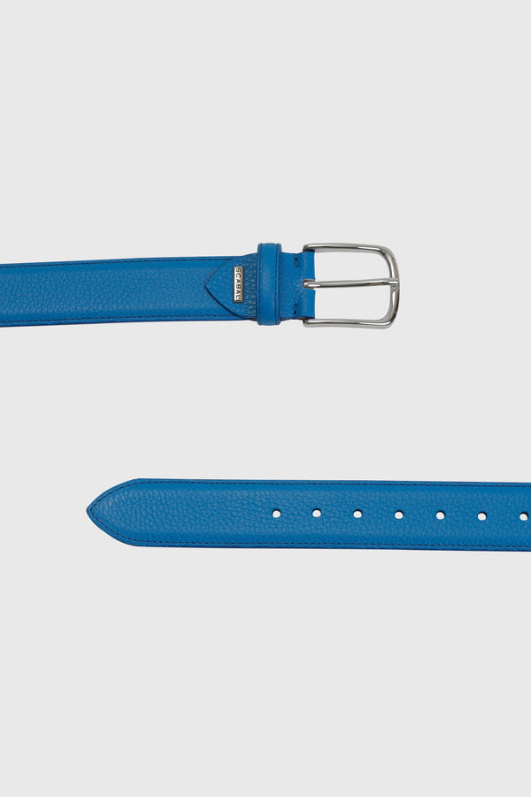 scabal Galactic Blue Deerskin Dorchester Belt