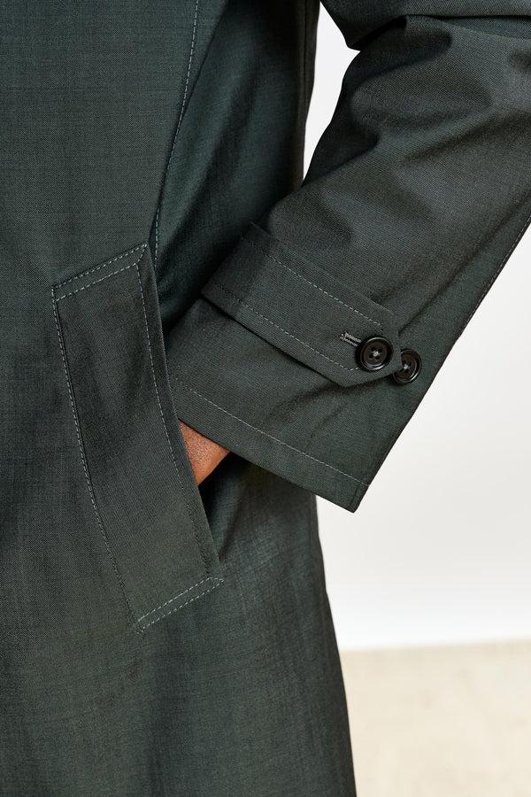 Scabal Green Lomond Reversible Raincoat