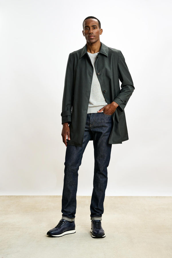 scabal Green Lomond Reversible Raincoat