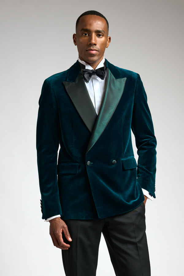 scabal Green Soho Tuxedo Velvets