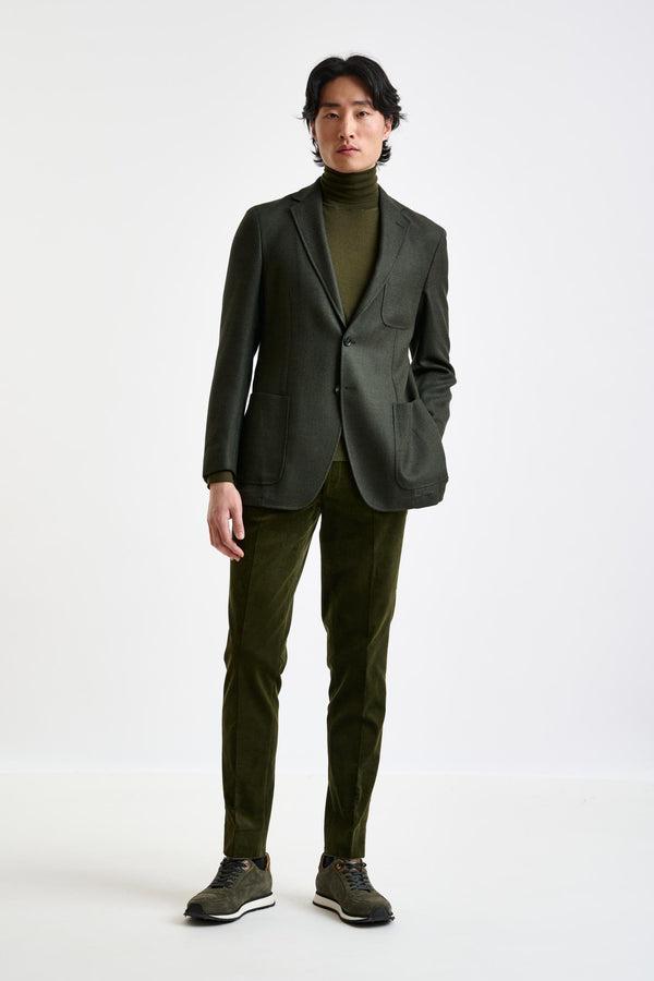 Scabal Green Super 100's Wool Kenton Jacket Sonata