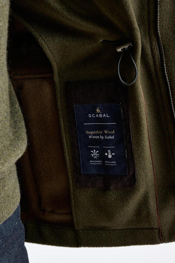 Scabal Green Wool Dartmoor Field Jacket Zeus