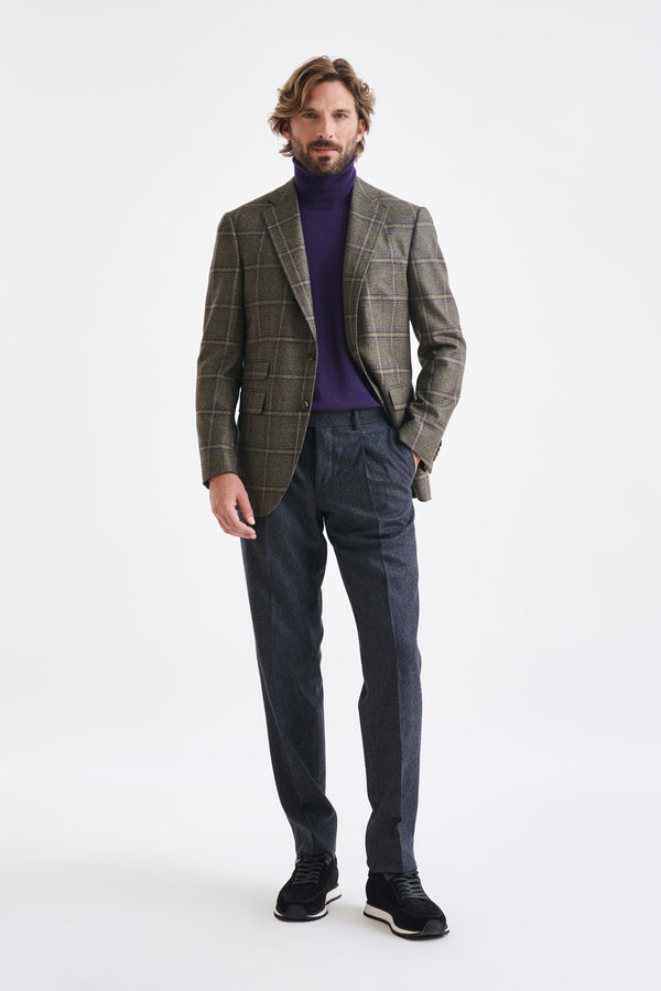 Scabal Green Wool Soho Jacket Escape
