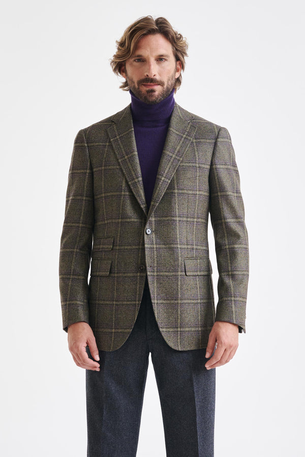 scabal Green Wool Soho Jacket Escape