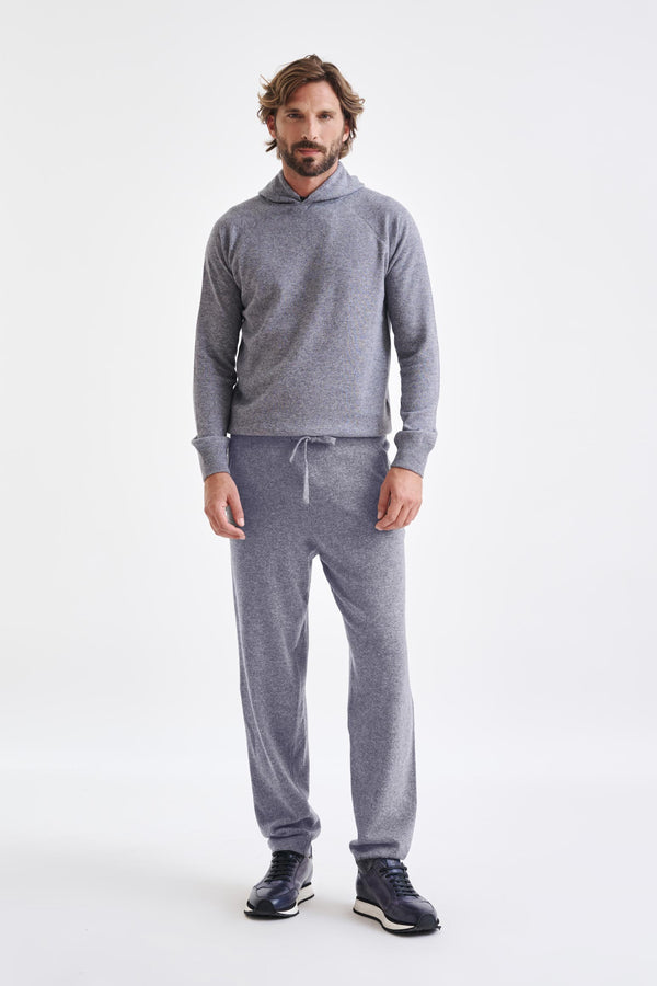 Scabal Grey 100% Cashmere Casual Knitted Trousers