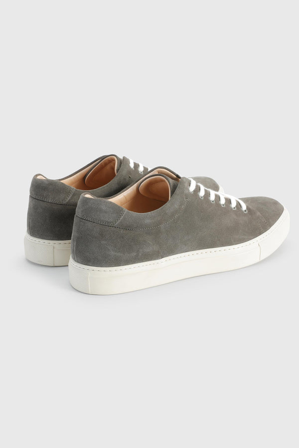 Scabal Grey Suede Calfskin Trainer