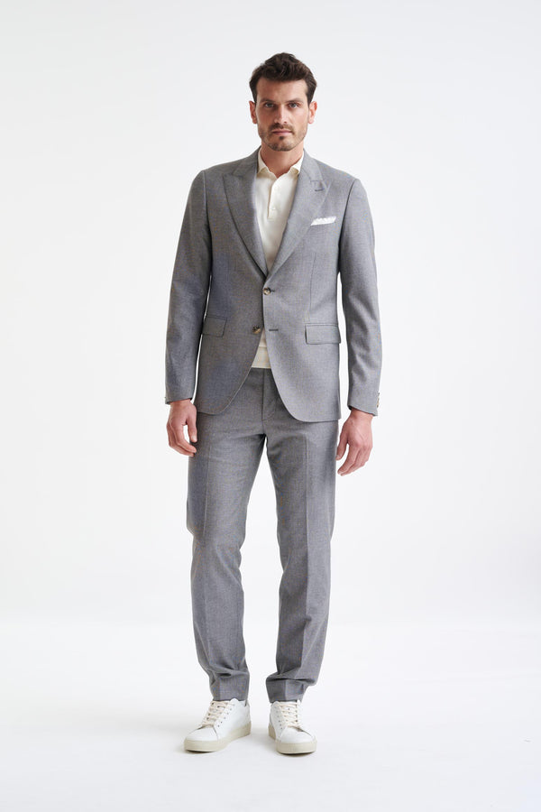 Scabal Grey Wool & Cotton Soho Jacket Lifestyle