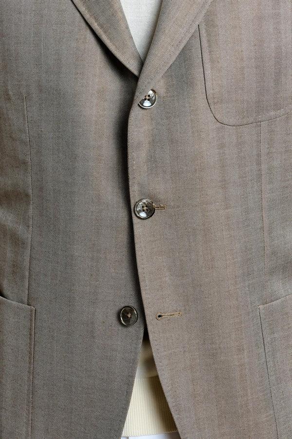Scabal Herringbone Grey Soho Jacket Rhapsody