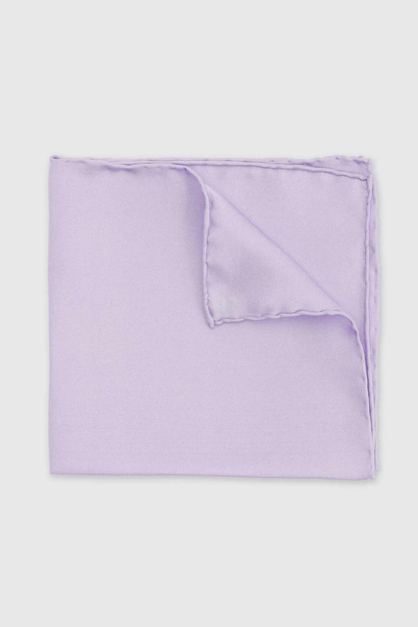 scabal Lavender 100% Silk Handmade Pocket Square