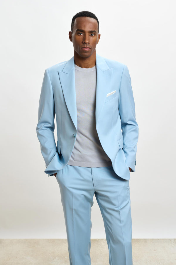 Scabal Light Blue Soho Suit Festival New Deluxe