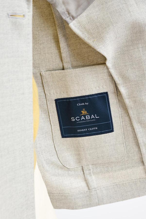Scabal Light Grey Wool Kenton Jacket Harmony