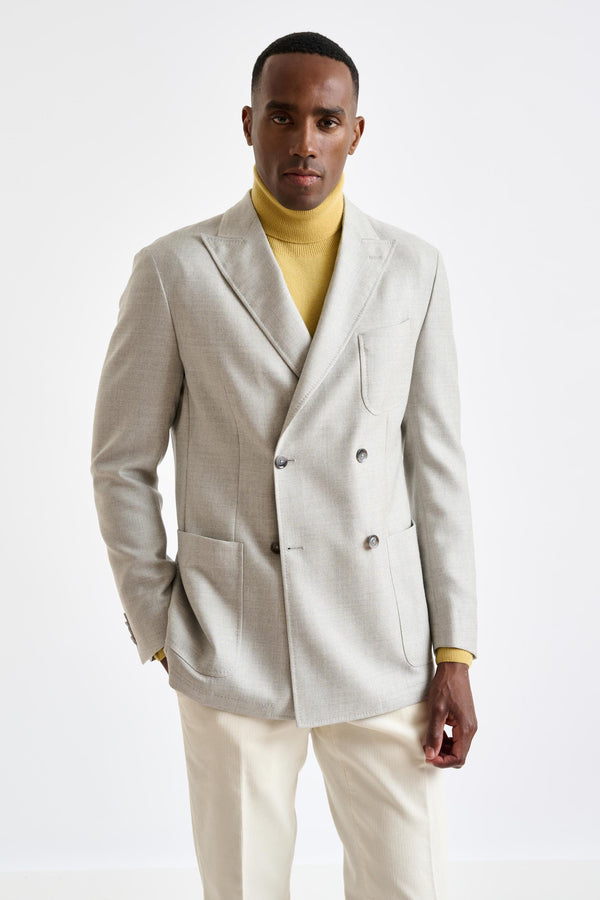 Scabal Light Grey Wool Kenton Jacket Harmony