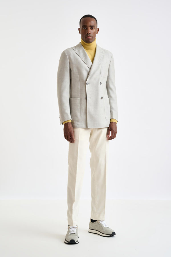 scabal Light Grey Wool Kenton Jacket Harmony