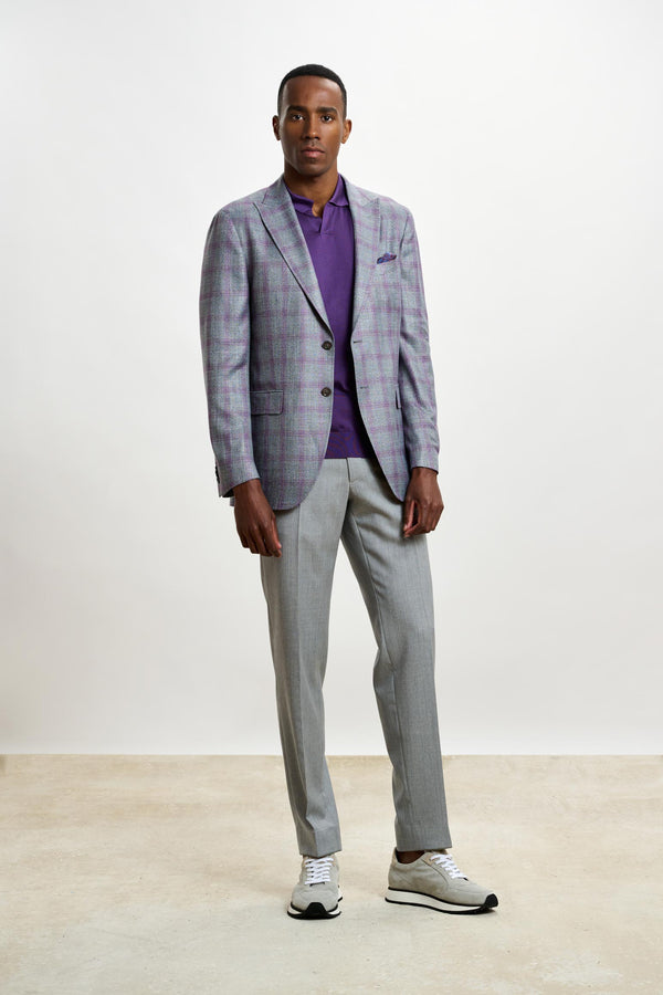 Scabal Lila Check Kenton Jacket Taormina