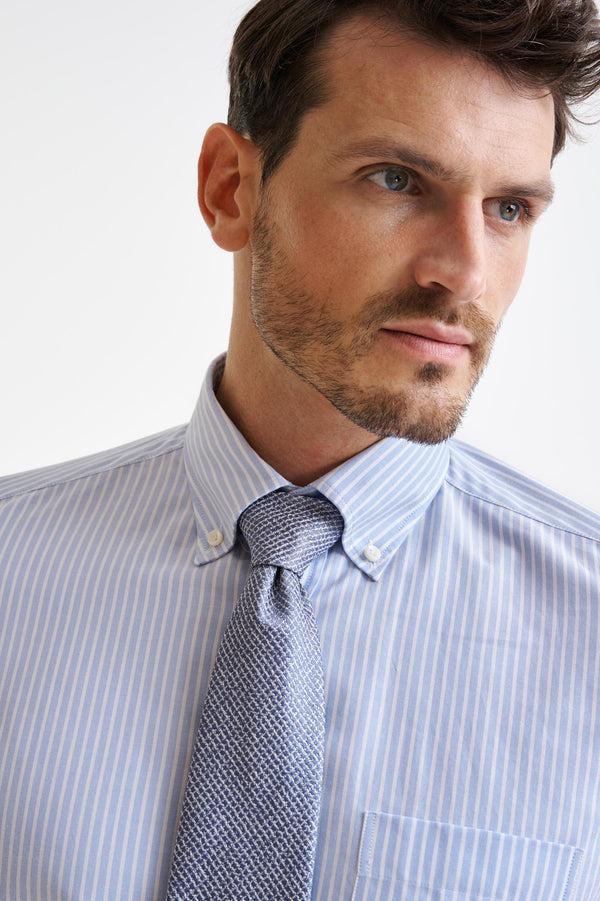 scabal Mid-Blue 100% Silk Selection Tie