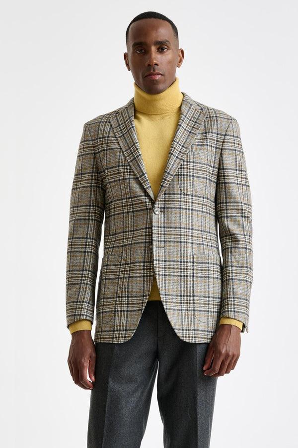 scabal Mid-Grey Wool Kenton Jacket Escape