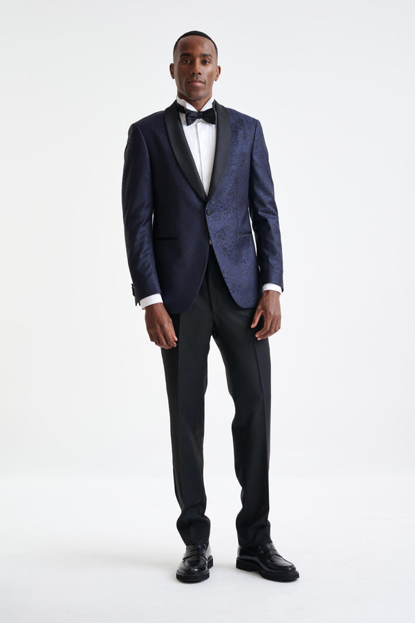 Scabal Midnight Blue Wool Soho Tuxedo Lifestyle