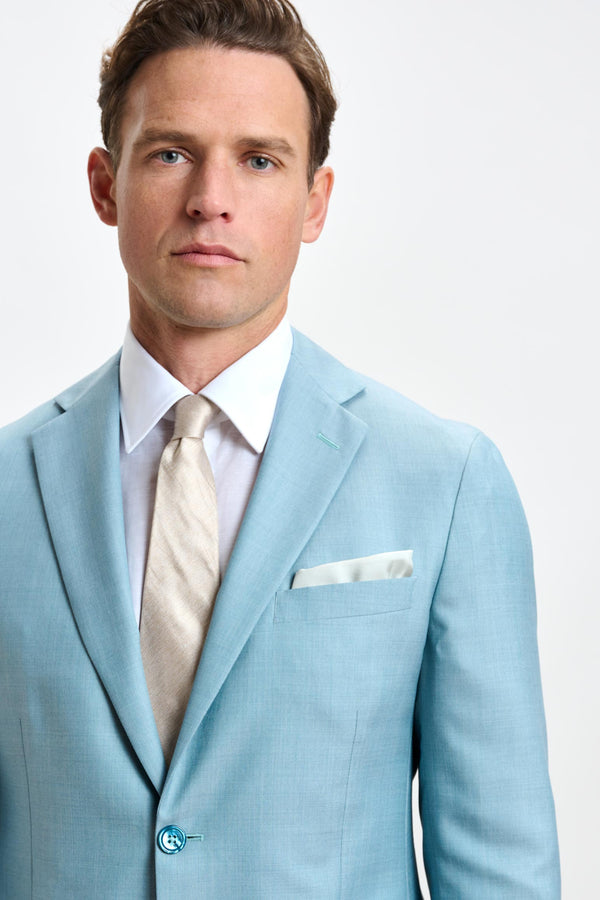 Scabal Mint Plain Kenton Suit Sleek
